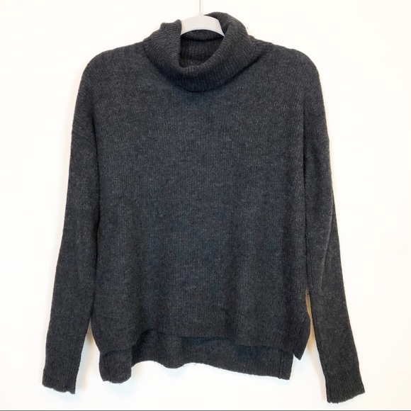 Madewell Sweaters - Madewell | Cowl Neck Dark Gray Sweater